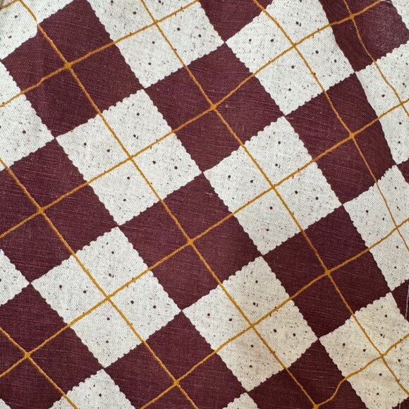 Tuesday of California Dagger Dress in Saltine Argyle 2X BNWT - Picture 6 of 7